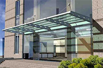 鋼結構玻璃雨棚